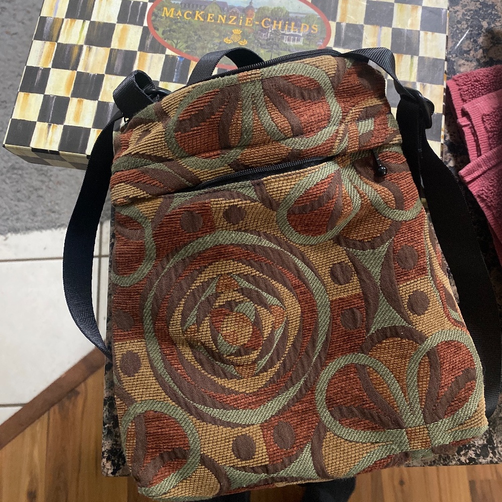 Wild West boulder Colorado handbag with Mackenzie Childs box